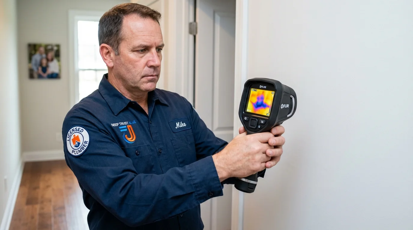 Thermal imaging leak detection by Johns Plumbing LLC in Healy